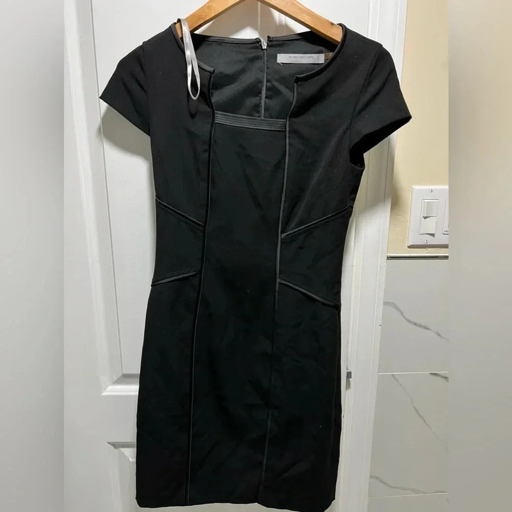 ANDREW MARC PETITE Black Dress Size2P